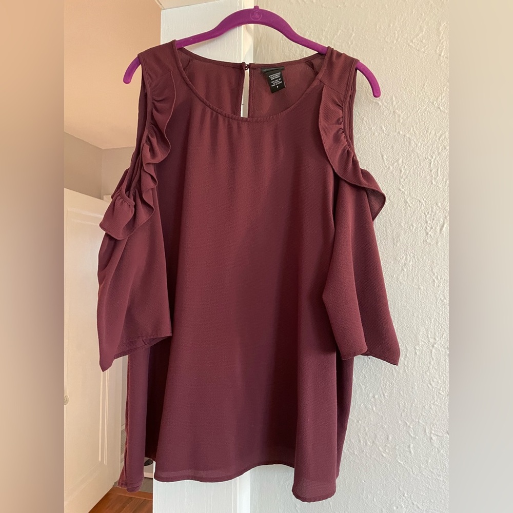 Burgundy Torrid Blouse